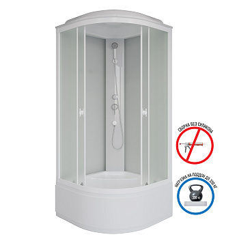 Душевая кабина Niagara Promo P90/40/MT 90х90 четверть круга с крышей ориентация универсальная Душевая кабина Niagara Promo P90/40/MT 90х90 четверть круга с крышей ориентация универсальная